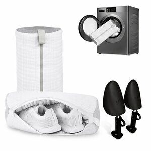 Shoe Washing Machine Laundry Bag with Shoe Trees Shoe Bag for Washer, 2pc